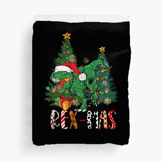 Dino dinosaur T-rex Trex Tyrannosaurus Xmas Duvet Covers