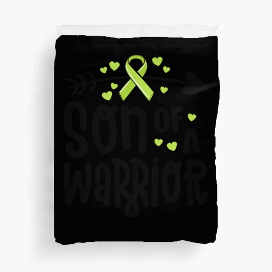 Son Of A Warrior Lymphoma Cancer Awareness Family Duvet Covers
