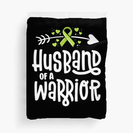Husband Of A Warrior Lymphoma Cancer Awareness Duvet Covers