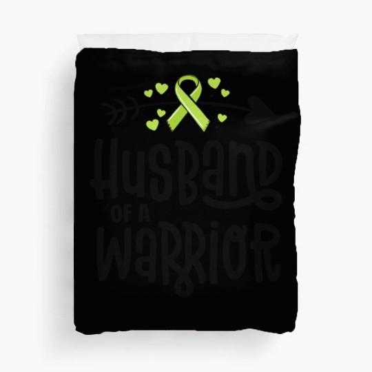 Husband Of A Warrior Lymphoma Cancer Awareness Duvet Covers