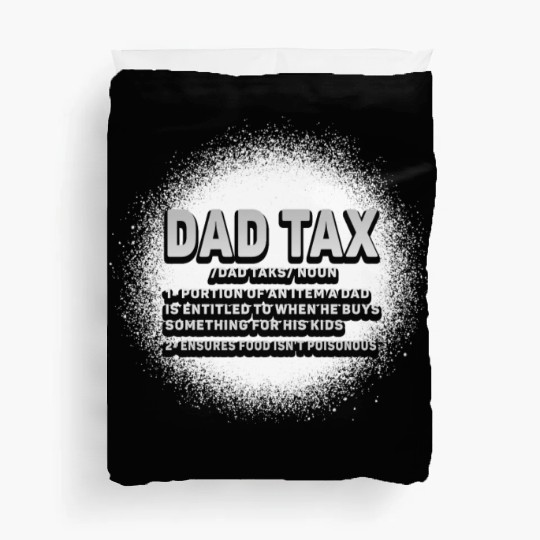 Vintage Dad Tax Definition Men Funny Father's Day Duvet Covers