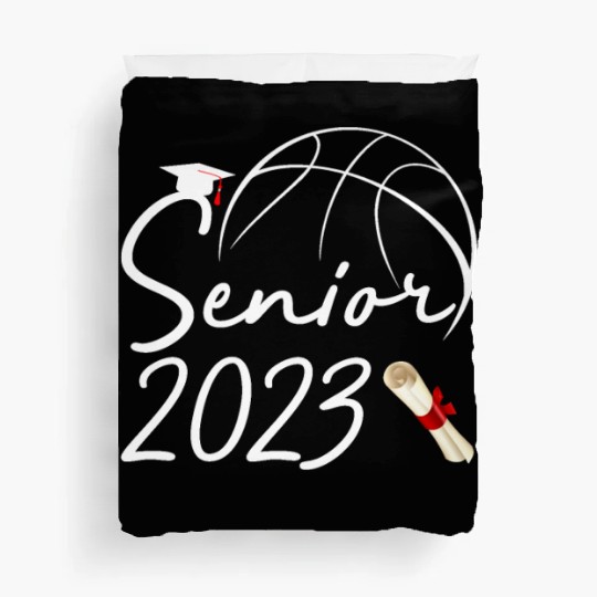 Graduate Senior Class 2023 Graduation Basketball Duvet Covers