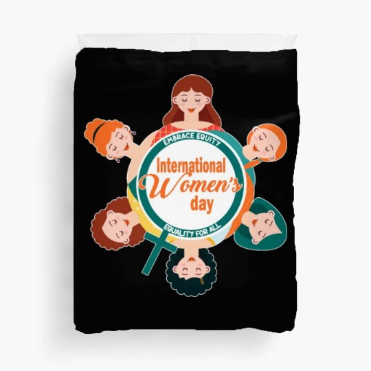 International Women's Day: Equality, Embrace Equit Duvet Covers