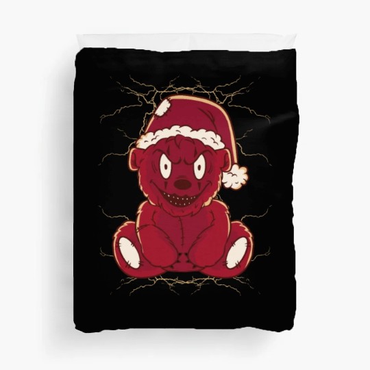Scary smiling teddy-bear Scary smiling teddy-bear Duvet Covers