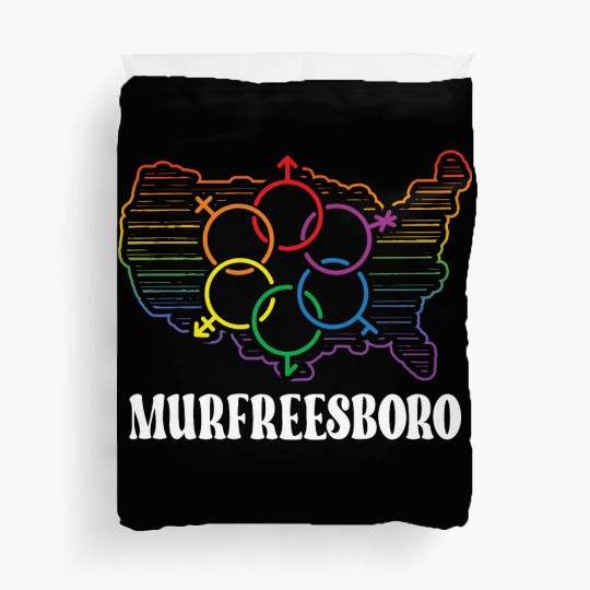 Murfreesboro Pride Month Pride Flag LGBT Community Duvet Covers
