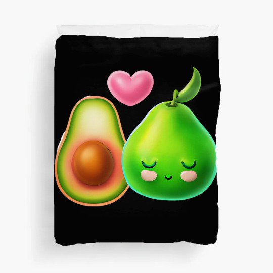 Avocado Love - Cute Couple Design Duvet Covers