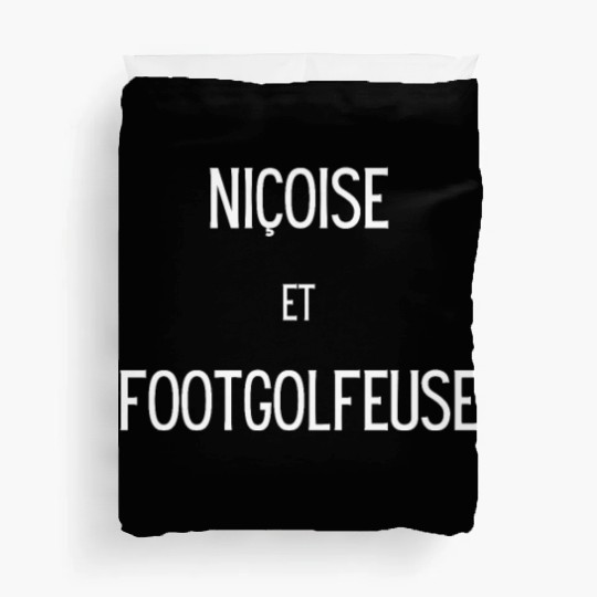 Nicoise et footgolfeuse Duvet Covers