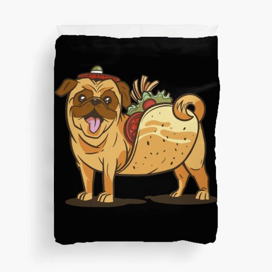Mexican pug Duvet Covers