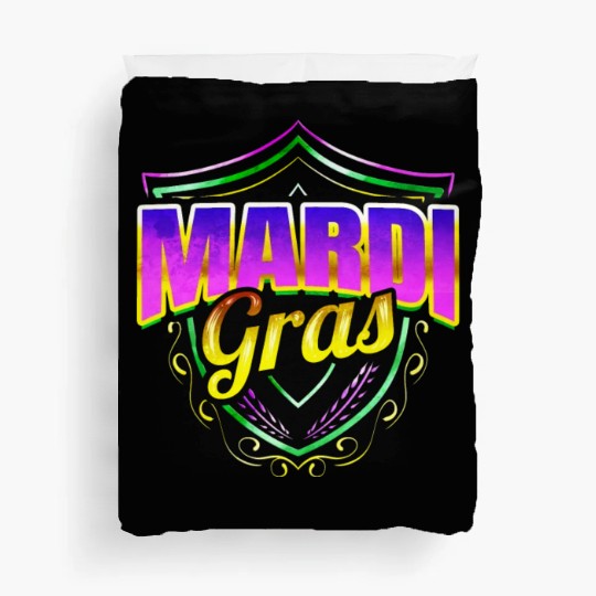 Logo Emblem Coat OF Arms For Mardi Gras Duvet Covers