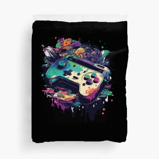 Get Ready to Level Up with Game Controller Duvet Covers