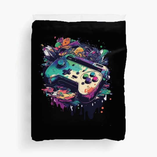 Get Ready to Level Up with Game Controller Duvet Covers