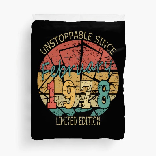 1978 Born Vintage Rose Gift Duvet Covers