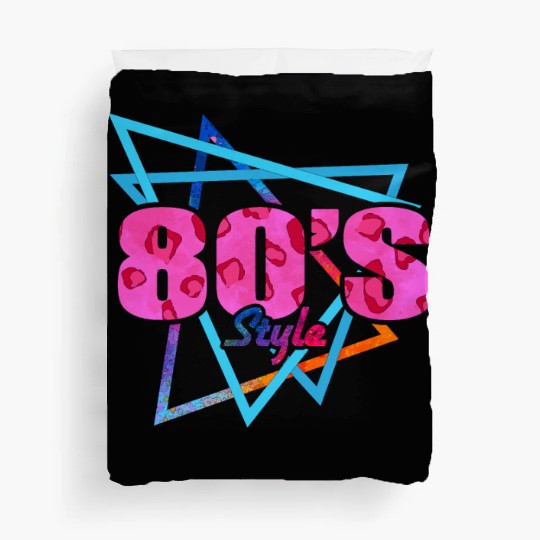 80's Style - Fun Retro Pink Leopard Print Duvet Covers