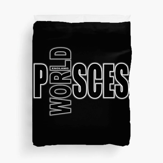 pisces WORLD bw Duvet Covers