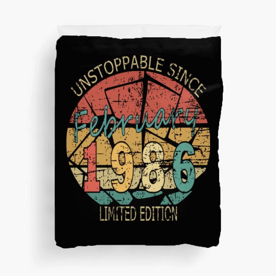 1986 Born Vintage Rose Gift Duvet Covers