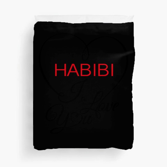 habibi i love you Duvet Covers