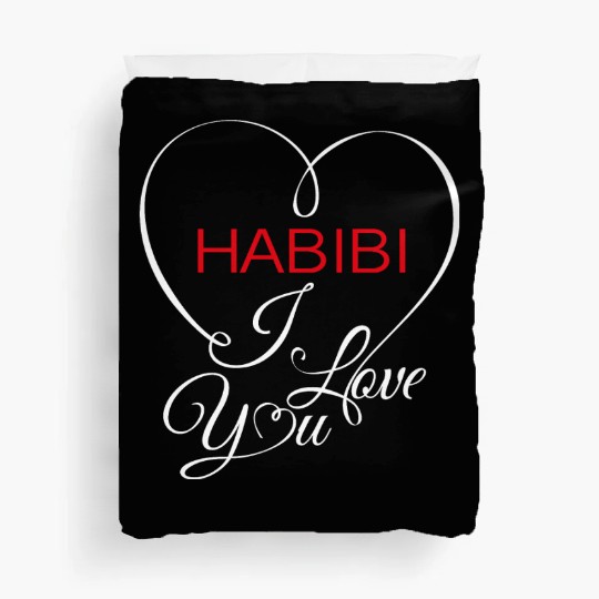 Habibi i love you Duvet Covers