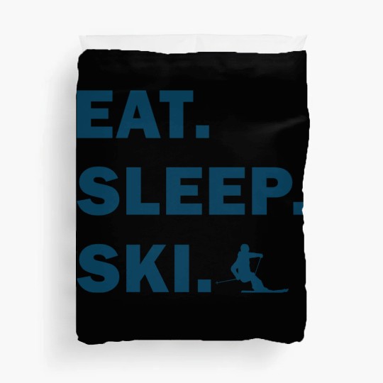 Skiing and Snowboarding - Eat Sleep Ski Duvet Covers
