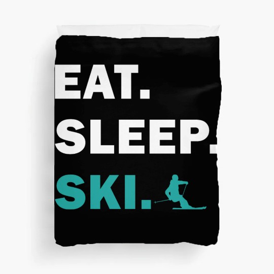 Skiing and Snowboarding - Eat Sleep Ski Duvet Covers