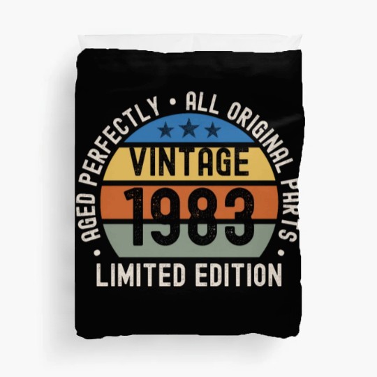 40th Birthday Vintage 1983 Duvet Covers