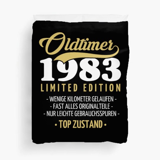 40th Birthday Vintage 1983 Duvet Covers