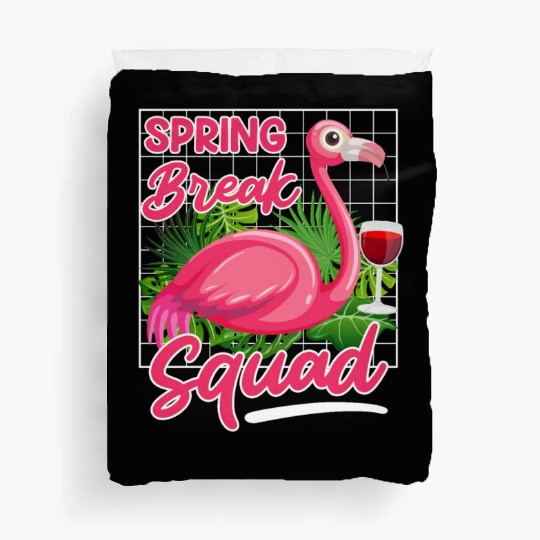 Spring Break Squad Summer Vacation Spring Break Duvet Covers