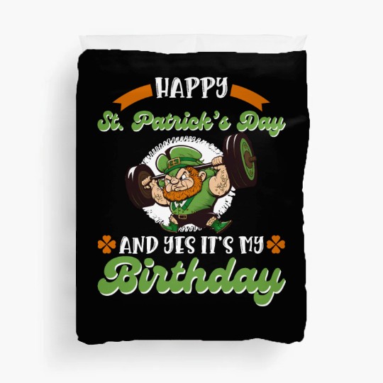 Birthday on St. Patrick's Day Duvet Covers