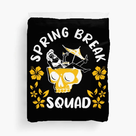 Spring Break Squad Summer Vacation Spring Break Duvet Covers