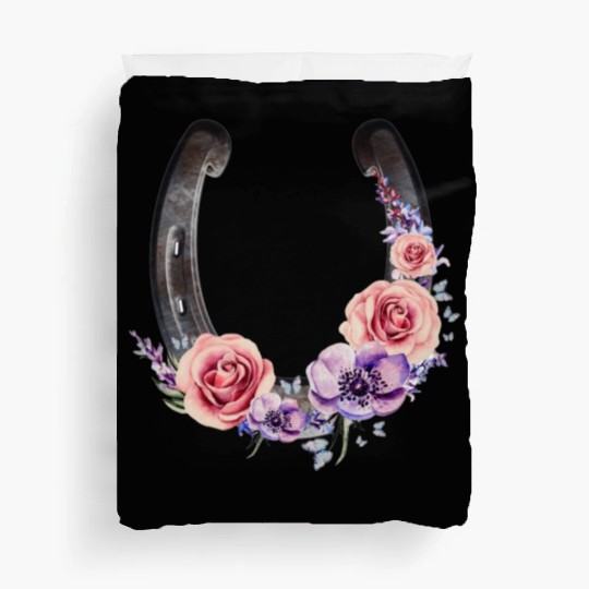 Lucky Floral Horseshoe Duvet Covers