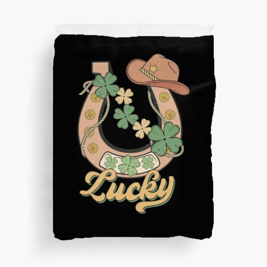 Lucky Shamrock Horseshoe Duvet Covers