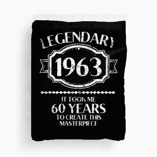 60th Birthday Vintage 1963 Duvet Covers