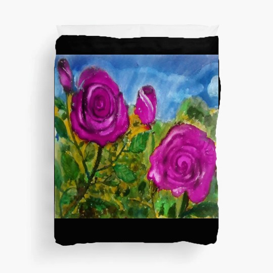 Hand Painted Roses Duvet Covers Duvet Covers Mugs Tote Bags