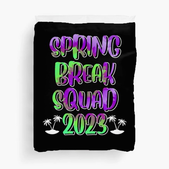 Spring Break Squad Summer Vacation Spring Break Duvet Covers