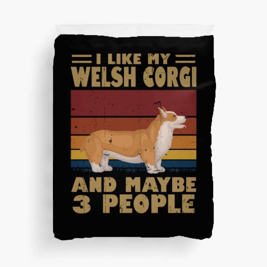 I Like My Schnauzer And Maybe 3 People Duvet Covers