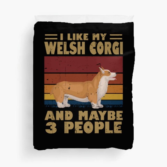 I Like My Schnauzer And Maybe 3 People Duvet Covers