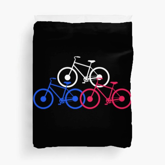 Bicycles France Duvet Covers