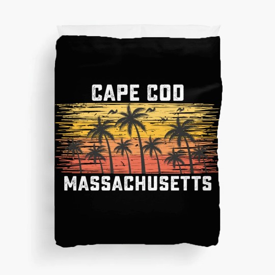 Cape Cod Massachusetts Summer Retro VIntage Duvet Covers