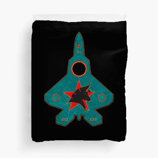 Industrial f-22 USAFAircraft Duvet Covers