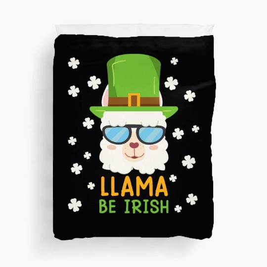 LLama be Irish Lama Alpaca St. Patrick's Day Duvet Covers