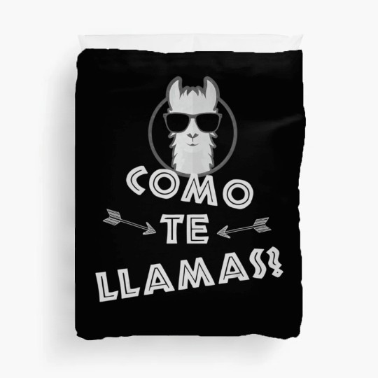 Como Te Llamas Funny Spanish Teacher Duvet Covers