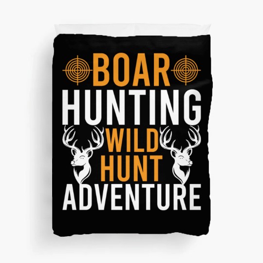 Boar Hunting Wild Hunt Adventure Duvet Covers