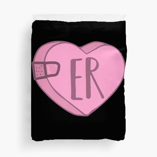 Cute ER Nurse Candy Heart Duvet Covers