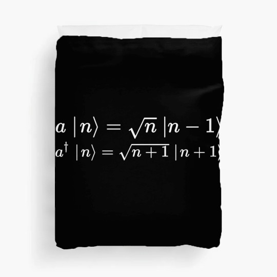 annihilation operator, quantum physics Duvet Covers