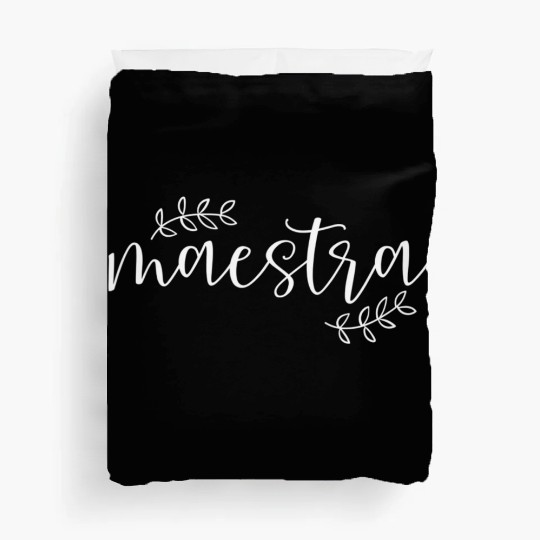 Cute Maestra Spanish Teacher Duvet Covers