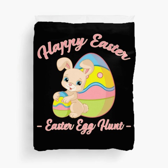 Happy Easter Egg Hunt Bunny Gift Duvet Covers