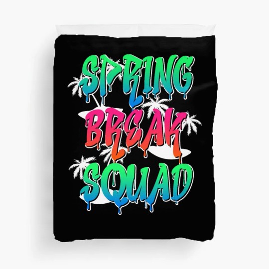Spring Break Squad Summer Vacation Spring Break Duvet Covers