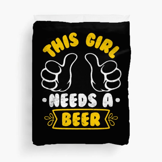 This girl needs a beer vacation Spring Break Duvet Covers