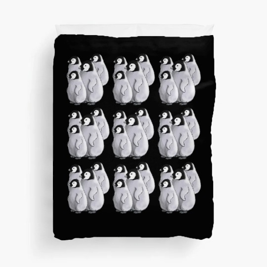 Baby Emperor penguin Duvet Covers