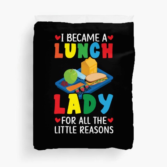 Lunch Boss Cafeteria Worker Lady Cook Lunch Lady Duvet Covers