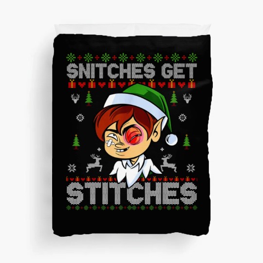 Warrior 12 Snitches Get Stitches Duvet Covers